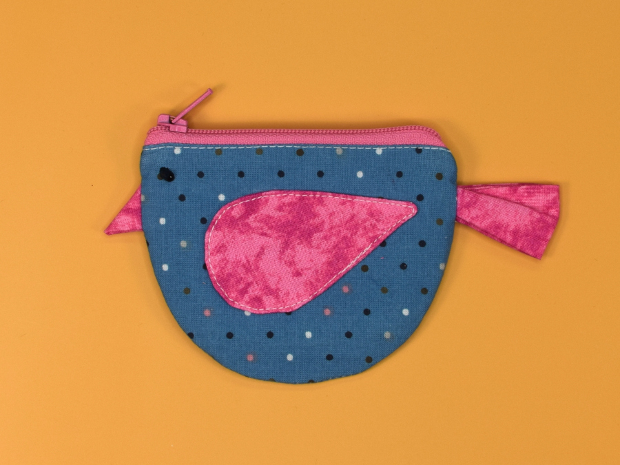 Bird Zipper Coin Purse Tutorial 37