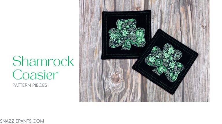 How to Sew a Shamrock Applique Coaster – Free Pattern