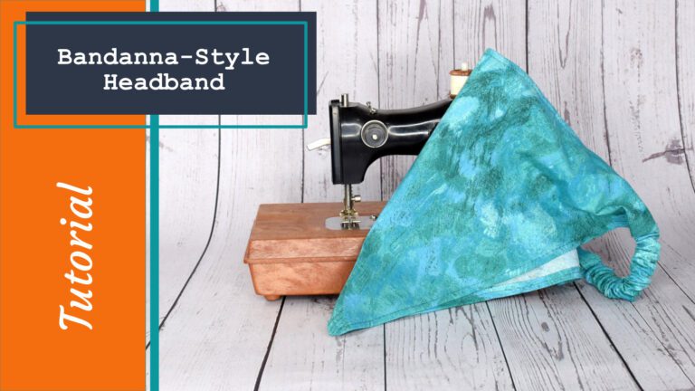 Learn How to Draft and Sew a Bandanna-Style Headband